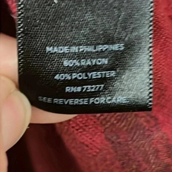 Women’s SIMPLY‎ VERA- Vera Wang red blouse. Medium. - Picture 5 of 6